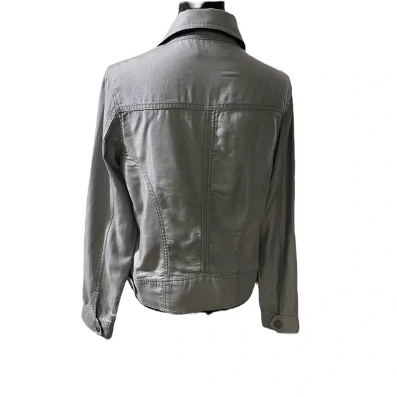 Tahari Tencel Charcoal Jacket, Size Small - Picture 7 of 11